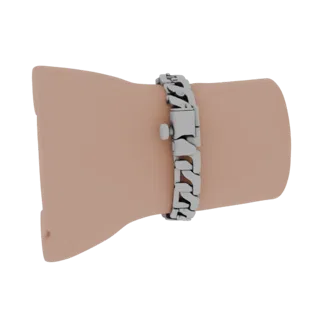 Bracelet jonc tennis diamant modèle 3D, rendu produit studio trois-quarts, sertissage diamant.