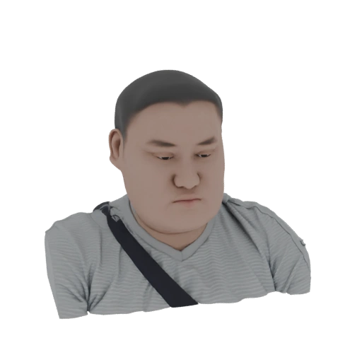 Sad Man 3D Model