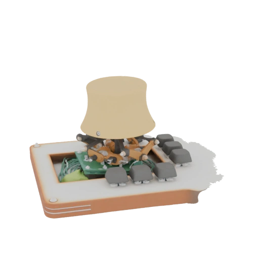 Nuclear Cooling Tower on Circuit Board