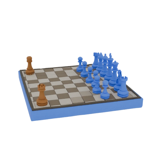 Chess Board with Pieces