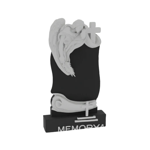 Angel Memorial Monument 3D Model