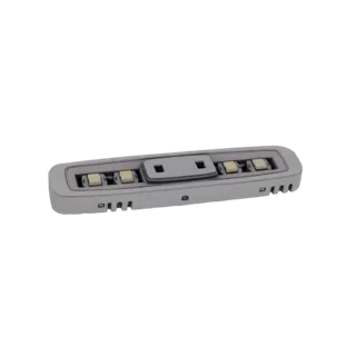 3D model of a Mercedes-Benz W205 interior LED light module, showing its metallic housing and LED lights.