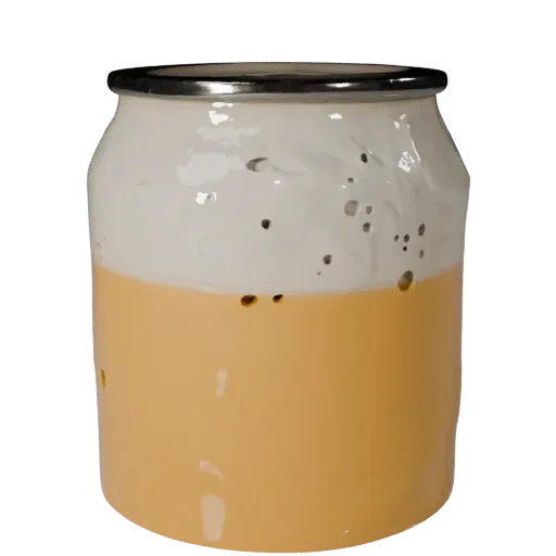 Smoothie Soda Can Realistic 3D model, three-quarter studio render, showing glass, container shape.