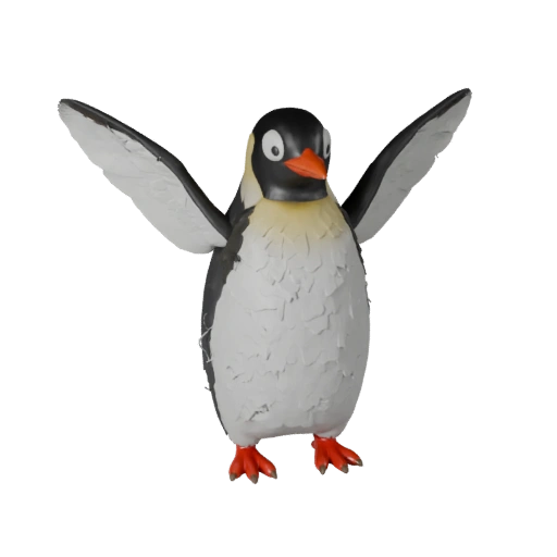 Modelo 3D de Pingüino de Alto Poligonaje - Recurso STL Detallado para Impresión