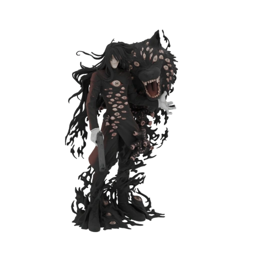 Alucard with Hellhound 3D Model