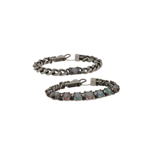 Gold Boho Bracelet And Earring Set 3D model, isometric collectible display render, gold finish.