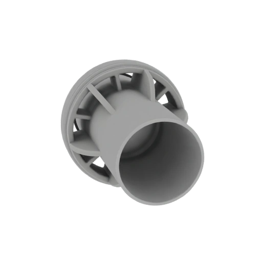 Industrial Pipe Connector with Internal Fins
