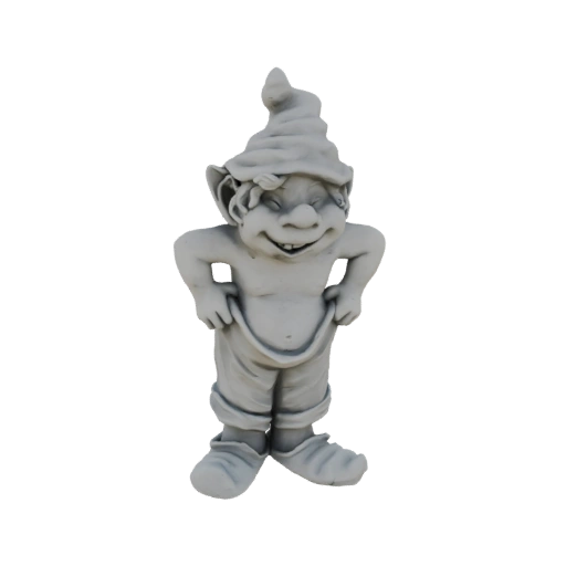 Grumpy Gnome Garden Statue 3D Model