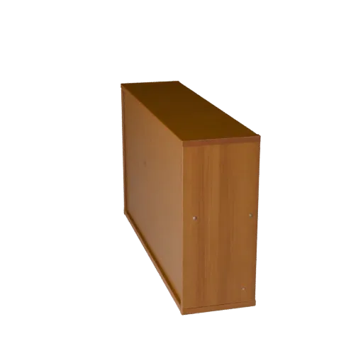 Wall Mounted Cabinet 3D model, dining room, three-quarter front view, Unity viewport, painted wood detail.