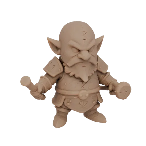 Fantasy Dwarf Warrior Miniature STL - Guard