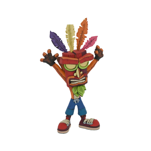 Aku Aku Tribal Mask 3D Model