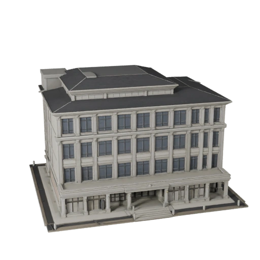 3D модель здания театра для Blender - Рендер-ресурс