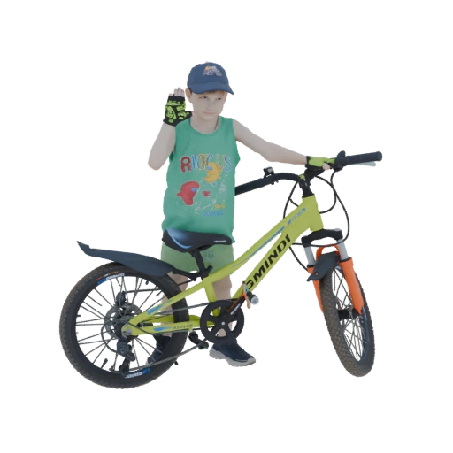 Menino Jovem com Bicicleta, Pronto para Aventura