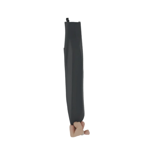 Dark Gray Rectangular Packaging Bag