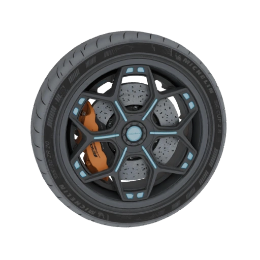 High-Performance Car Wheel with Brake System