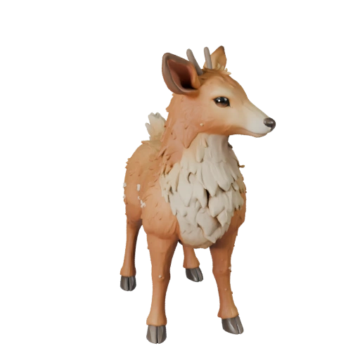 Modello 3D Cervo High Poly - Asset STL Dettagliato per la Stampa | PBR