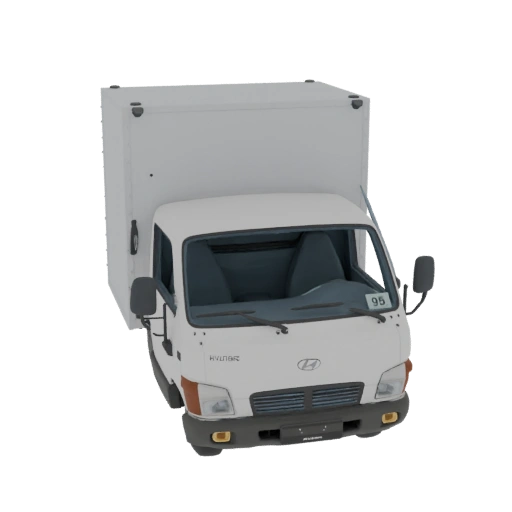 Modello 3D Furgone Bianco