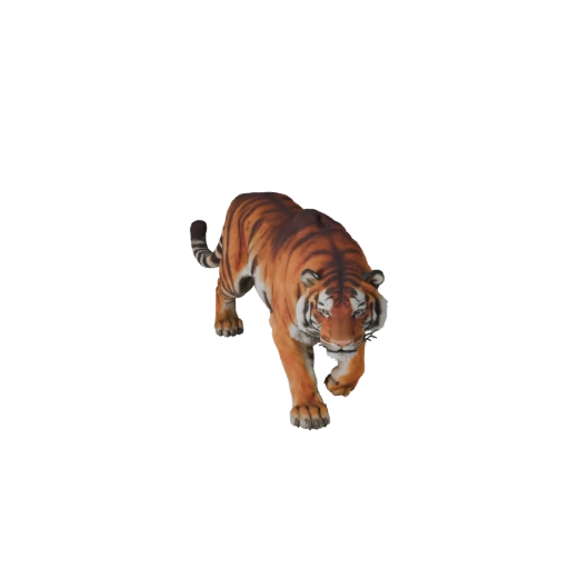 Modelo 3D Tigre Siberiano para Blender - Recurso PBR con Texturas