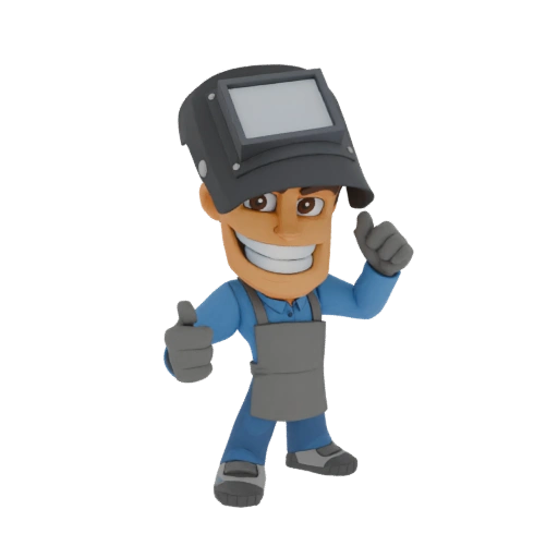 Welder Character 3D Model