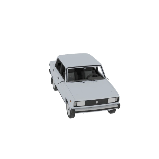 1980s Sedan 3D Model