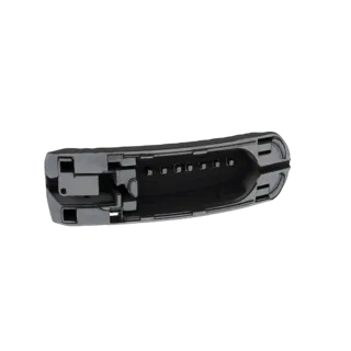 3D model of the internal mechanism of a futuristic device, showing intricate metallic components and vents.