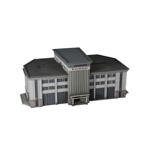 Estação de Bombeiros Modelo 3D para Unreal - Ativo em Tempo Real para Cenas UE