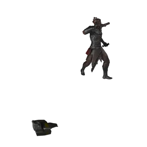 Forest Battle Vignette low poly 3D model preview showing layered parts, three-quarter game view, depth and display scale