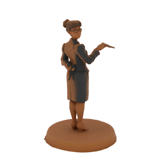 Victorian Teacher with Pointer