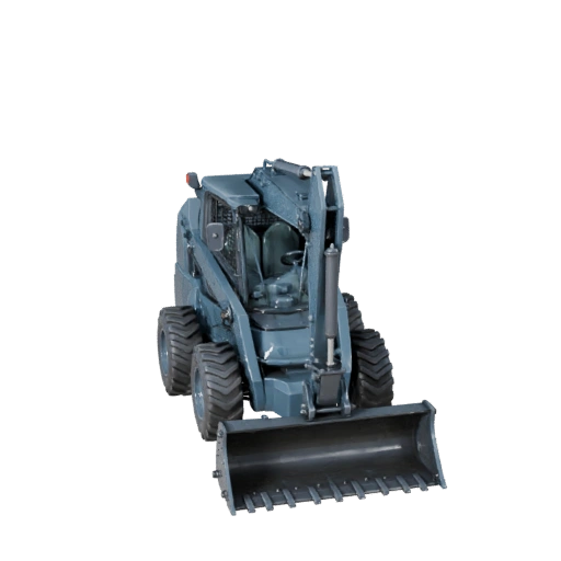 Skid-Steer-Lader 3D-Modell für Blender & Spiele - PBR
