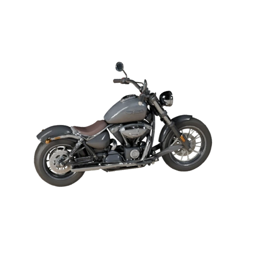 Modelo 3D de Motocicleta Crucero Vintage para Blender y Juegos
