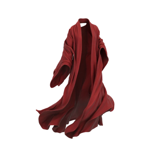 Flowing Red Robe 3D Model