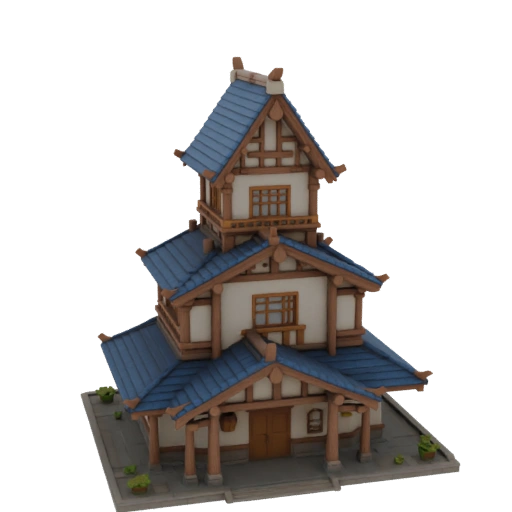 Bâtiment japonais à trois étages