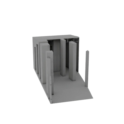 Abstract Brutalist Structure