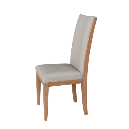 Modern Dining Chair render detail 3D model, top-down studio render, with clean topology and PBR shading on the seat.