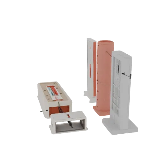Surgical Suture Trainer Printable 3D model, isometric STL render, showing neutral plastics, training device layout.