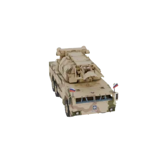 3D model of a Russian 9K720 Iskander-M mobile short-range ballistic missile system, shown from a front-three-quarter view.