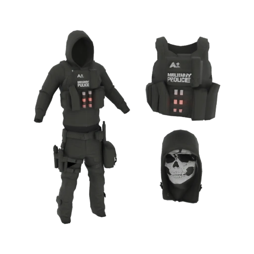 Tactical Military Police Outfit 3D Model