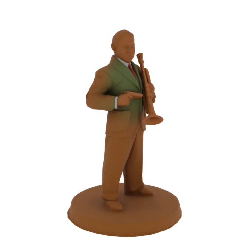 Jazz Musician with Trumpet Miniature