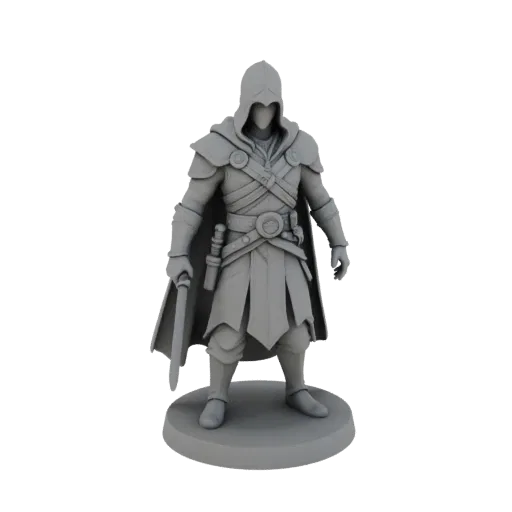 Medieval Assassin Miniature STL