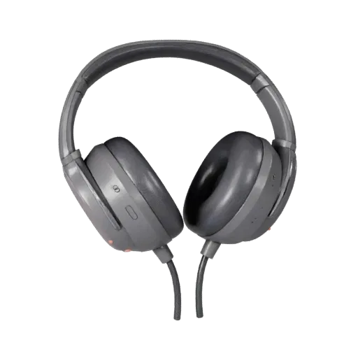 Sports Earbuds Stylized 3D model, stylized isometric render, showing soft ear pads, wearable scale.