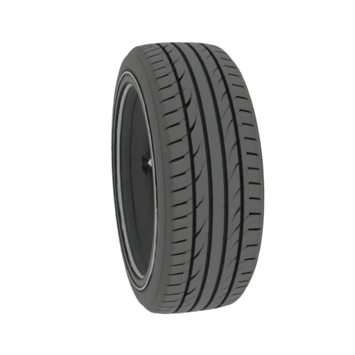 Modello 3D Pneumatico Auto Sportiva