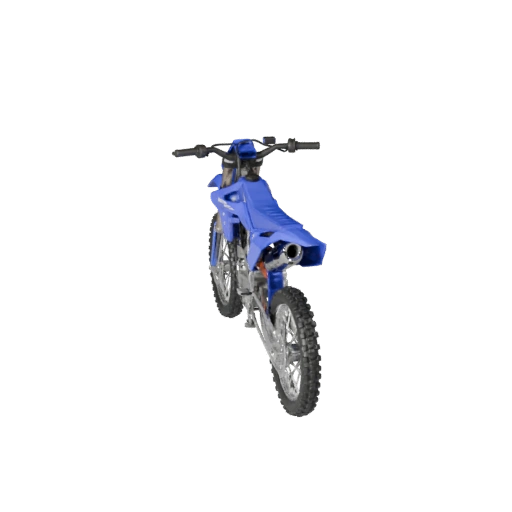 Modello 3D Moto da Cross Ispirata a Yamaha - Low Poly Pronto per il Gioco