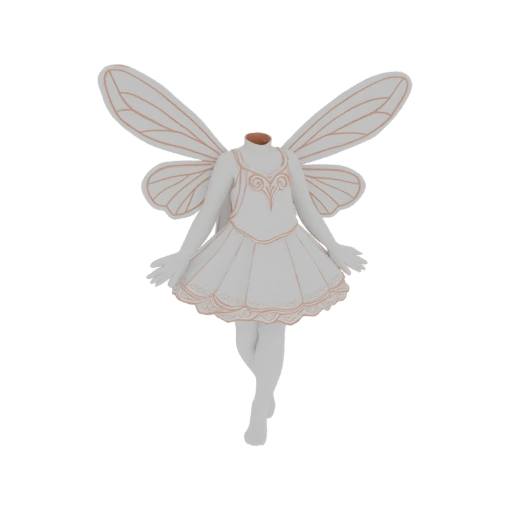 Headless Fairy with Wings