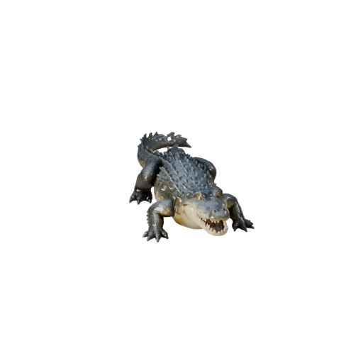Hohes Poly Krokodil 3D-Modell - Detailliertes STL-Asset für den Druck