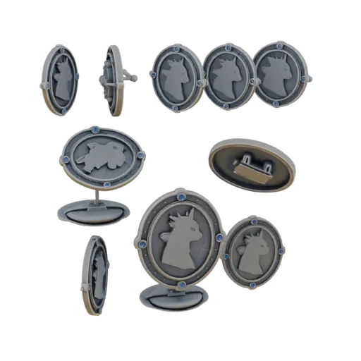 Animal Motif Cameo Brooch print ready 3D model, studio profile shot, showing brooch form, surface, and scale cues.