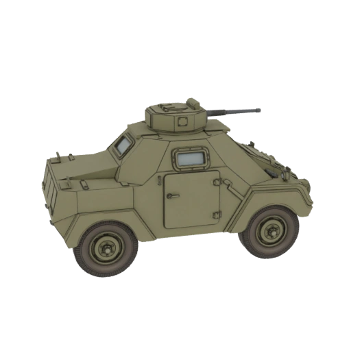 Auto Blindo WWII Modello 3D