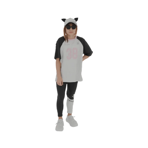 Panda Hat Girl 3D Model