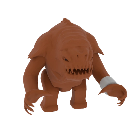 Terrakotta-Bestien-Kreatur 3D-Modell