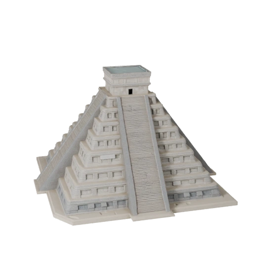 Modello 3D Piramide di Chichen Itza per Unity - Asset di Gioco
