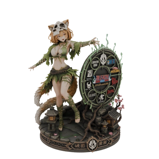 Kitsune Spirit Guardian 3D Model
